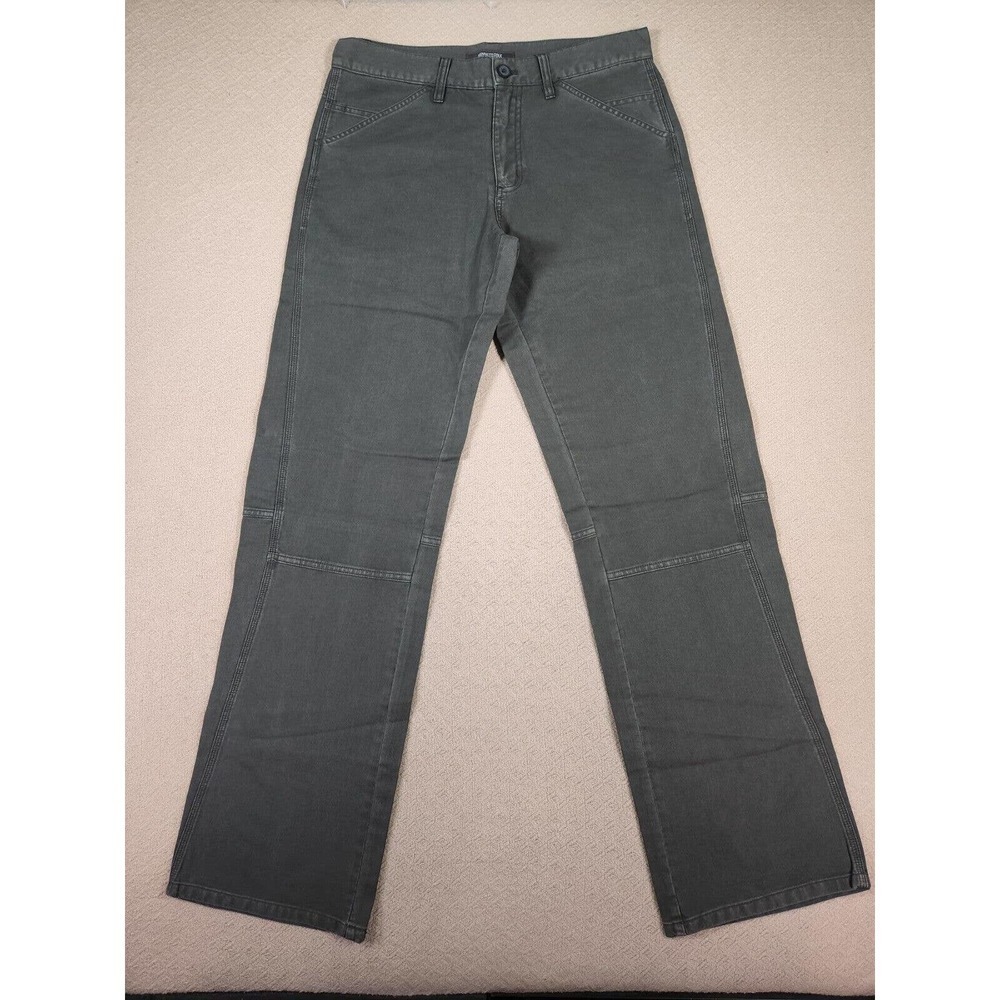 Kenneth Cole Pants Mens 32x32 Cotton Flat Front Chino Dress Modern Gray EUC